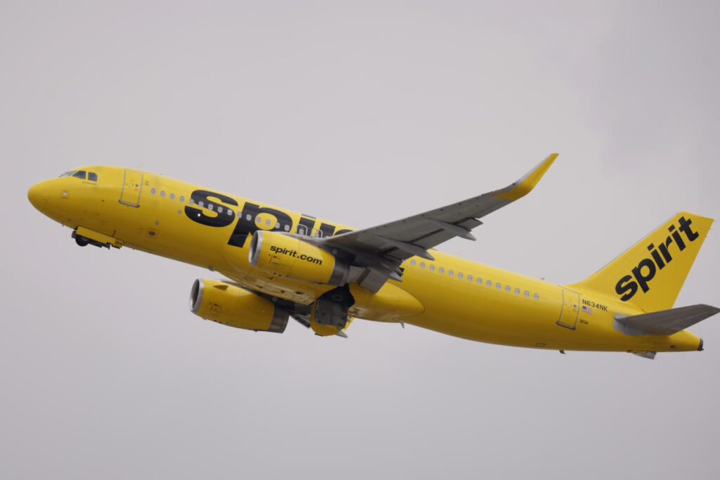 Shares of Spirit Airlines plunged 60% as the company prepared to file for bankruptcy